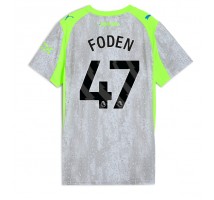 Manchester City Phil Foden #47 Koszulka Trzecia damskie 2025-26 Krótki Rękaw